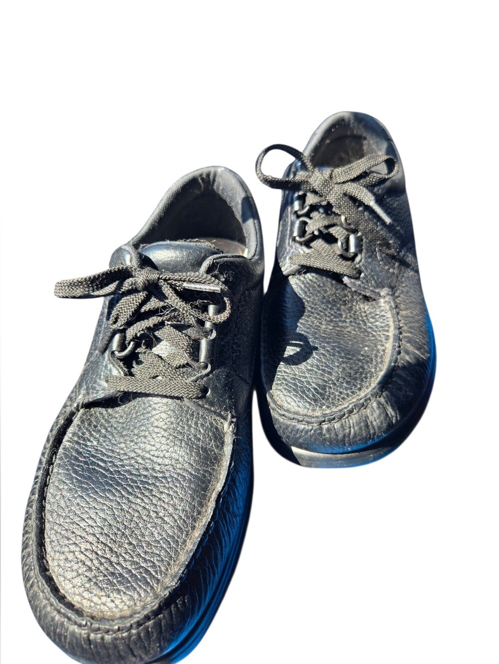 SAS Black Leather Lace-Up Casual Shoes. Mens 8.5 WW